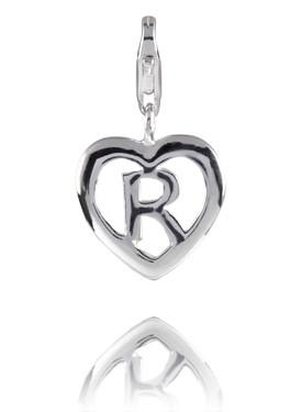 Sterling Silver Charm Sterling Silver Alphabet Charm - Letter R - Verado