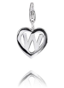Sterling Silver Charm Sterling Silver Alphabet Charm - Letter W - Verado