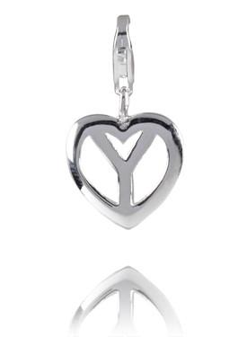 Sterling Silver Charm Sterling Silver Alphabet Charm - Letter Y - Verado