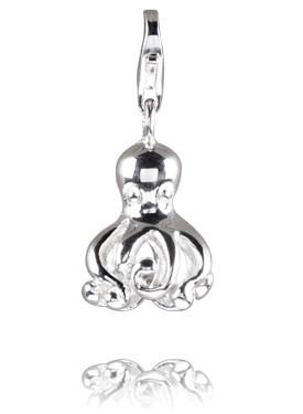 Sterling Silver Charms Sterling Silver Charm - Octopus - Verado