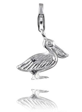 Sterling Silver Charms Sterling Silver Charm - Pelican - Verado