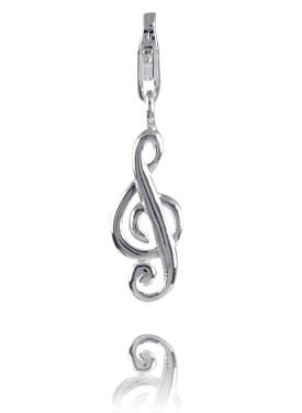 Sterling Silver Charms Sterling Silver Charm - Treble Clef - Verado