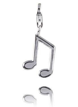 Sterling Silver Charm - Music Note (Quavers)