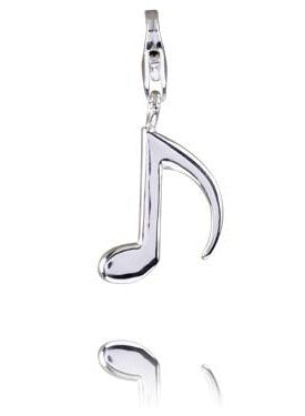Sterling Silver Charms Sterling Silver Charm - Music Note 3 - Verado