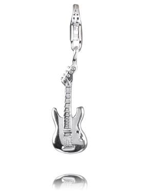 Sterling Silver Charms Sterling Silver Charm - Electric Guitar - Verado