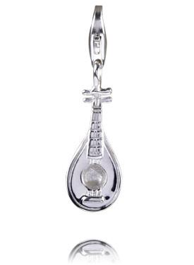 Sterling Silver Charms Sterling Silver Charm - Mandolin - Verado
