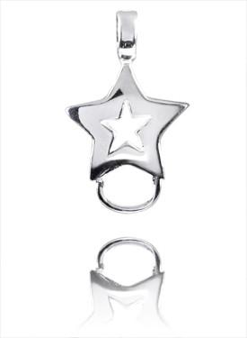 Sterling Silver Charm Hanger - Star