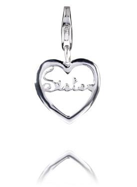 Sterling Silver Charms Sterling Silver Charm - Sister - Verado