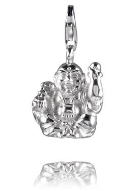 Sterling Silver Charms Sterling Silver Charm - Happiness Buddha - Verado