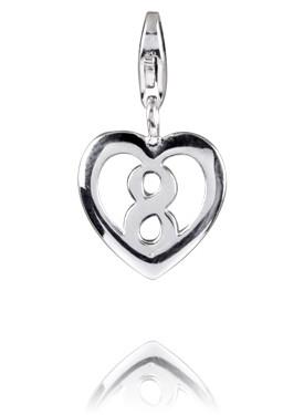 Sterling Silver Charm Sterling Silver Numerical Charm No.8 - Verado