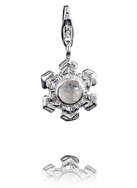 Sterling Silver Charms Sterling Silver Charm - Jewelled Snowflake - Verado