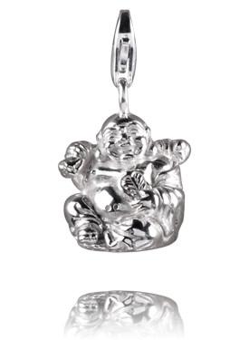 Sterling Silver Charms Sterling Silver Charm - Joyful Buddha - Verado