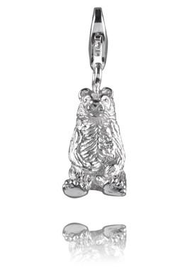 Sterling Silver Charms Sterling Silver Charm - Sitting Bear - Verado