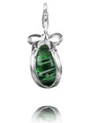 Sterling Silver Charm Sterling Silver Murano Glass Charm Tropical Dream - Verado