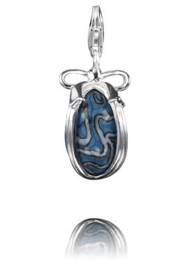 Sterling Silver Charm Sterling Silver Murano Glass Charm Reef Escape - Verado