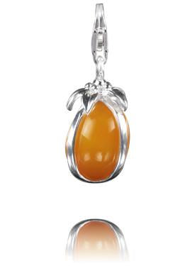 Sterling Silver Charm Sterling Silver Murano Glass Charm Sunkissed Dream - Verado