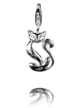 Sterling Silver Charms Sterling Silver Charm - Siamese Cat - Verado