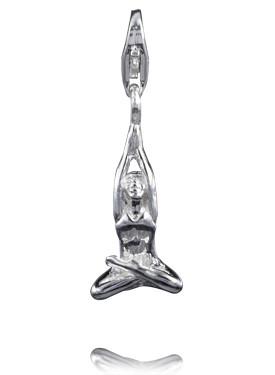 Sterling Silver Charms Sterling Silver Yoga Charm - Stillness - Verado