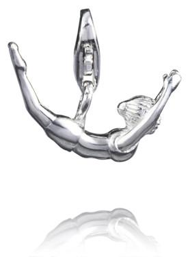 Sterling Silver Charms Sterling Silver Yoga Charm - Bikram - Verado