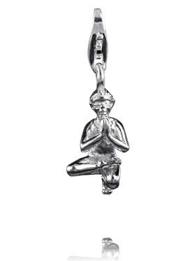 Sterling Silver Charms Sterling Silver Yoga Charm - Padangustasana - Verado
