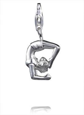 Sterling Silver Charms Sterling Silver Yoga Charm - Bhuja Vrisikasana - Verado
