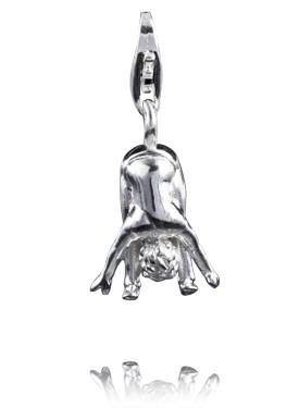 Sterling Silver Charms Sterling Silver Yoga Charm - Uttanasana - Verado