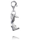 Sterling Silver Charms Sterling Silver Yoga Charm - Sraddha Vrisikasana - Verado