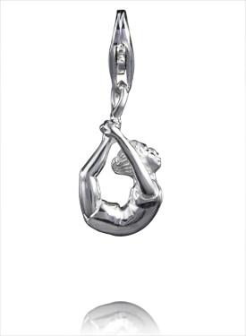 Sterling Silver Charms Sterling Silver Yoga Charm - Dhanurasana - Verado