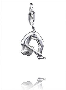 Sterling Silver Charms Sterling Silver Yoga Charm - Chakra Asana - Verado