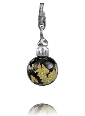 Sterling Silver Charm Sterling Silver Murano Glass Charm Indian Treasure - Verado