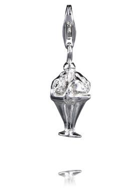 Sterling Silver Charms Sterling Silver Charm - Ice Cream Sundae - Verado
