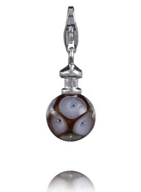 Sterling Silver Charm Sterling Silver Murano Glass Charm Autumn - Verado