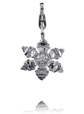 Sterling Silver Charms Sterling Silver Charm - Snow Crystal - Verado