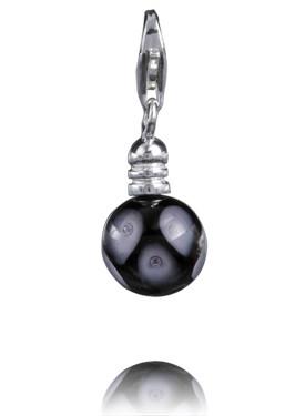 Sterling Silver Murano Glass Charm - Mercury