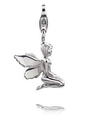 Sterling Silver Charms Sterling Silver Charm - Tinkerbell Kneeling - Verado