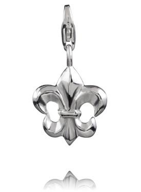 Sterling Silver Charms Sterling Silver Charm - Fleur de Lisse - Verado