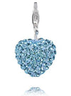 Sterling Silver Bling Charms Sterling Silver Bling Charm - Heart 3 - Verado