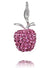 Sterling Silver Bling Charm - Apple (Pink)