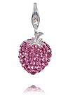 Sterling Silver Bling Charms Sterling Silver Bling Charm - Strawberry 2 - Verado