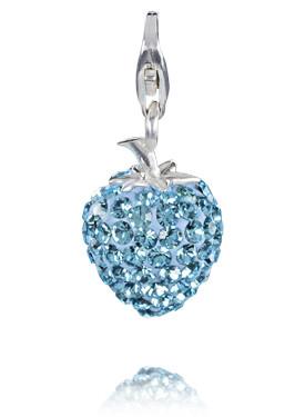 Sterling Silver Bling Charms Sterling Silver Bling Charm - Strawberry 3 - Verado