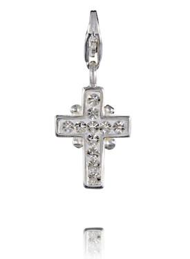 Sterling Silver Bling Charms Sterling Silver Bling Charm - Cross 2 - Verado