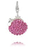 Sterling Silver Bling Charm - Coin Purse (Pink)