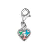 Sterling Silver Enamel Kidz Charm - Spring Heart