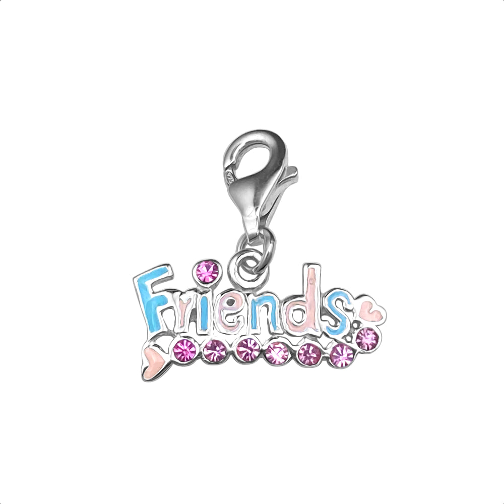 Sterling Silver Bling Kidz Charm - Friends